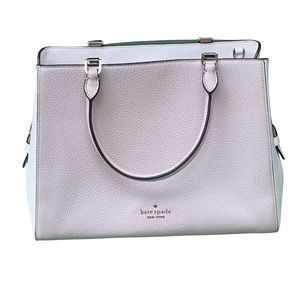 Kate Spade Cream and Light Tan Medium Leila Satchel